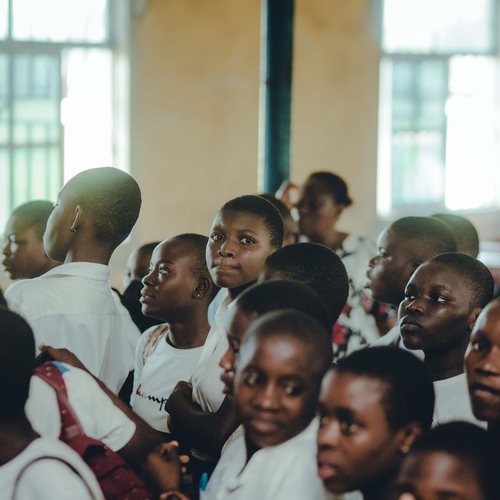Nigerian school assembly